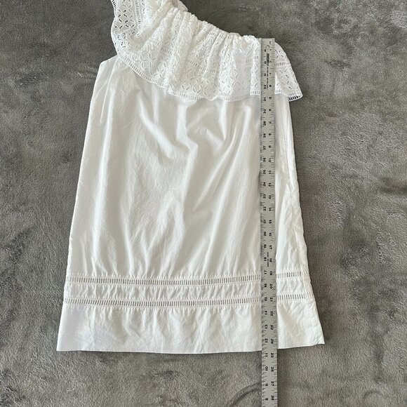 Abercrombie & Fitch White One Shoulder Mini Dress Women's XS - Picture 6 of 7